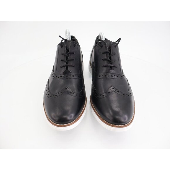Cole Haan Women's OriginalGrand Wingtip Oxford Size 11 B Black Leather Lace Up - Picture 3 of 11